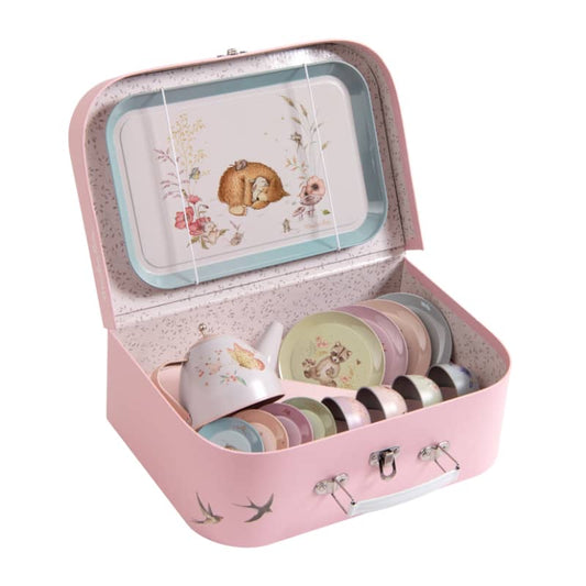 Suitcase - Tea Party Metal Set The Rosalies - Moulin Roty