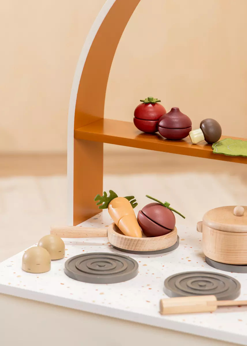 Wooden Vegetables Playset