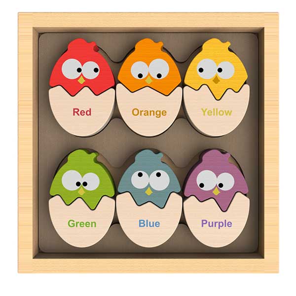 COLOR N EGGS BILINGUAL PUZZLE